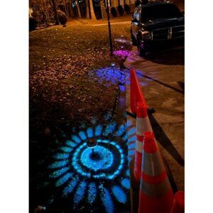 Bright Solar Pathway Lights 6 Pack,Color Changing+Warm White LED Solar Lights